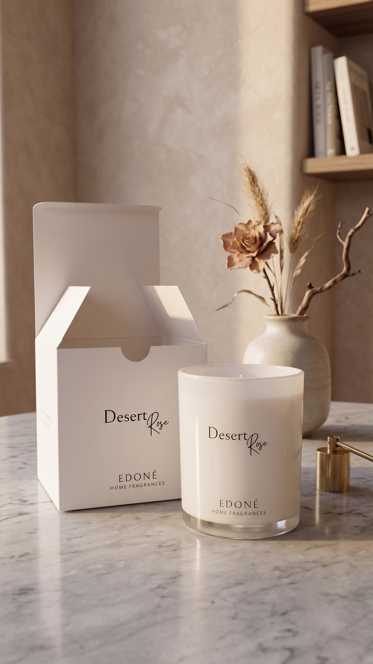 Midnight Bloom Candle - Myrhh & Oud Scented Candle - Edoné Candles