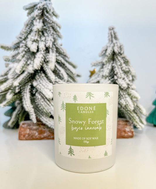 Candela 'Bosco Innevato': A Snowy Forest Candle