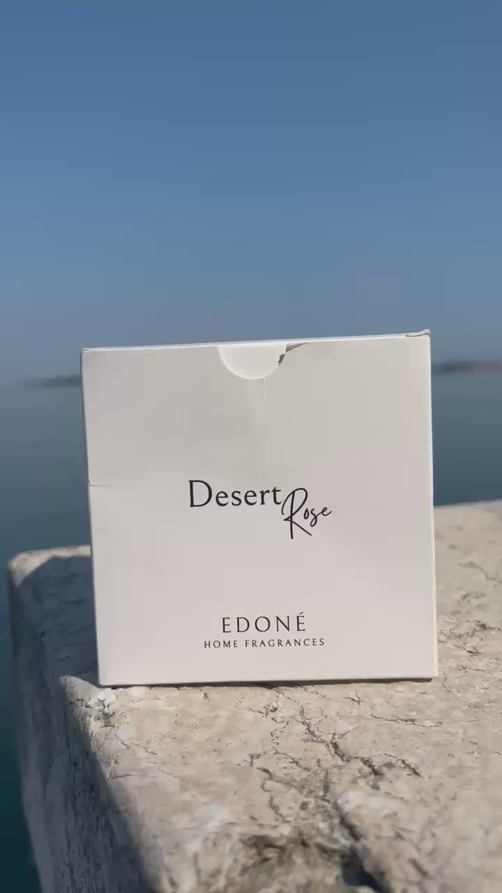 Load video: Desert Rose - Rose &amp; Spice Scented Candle
