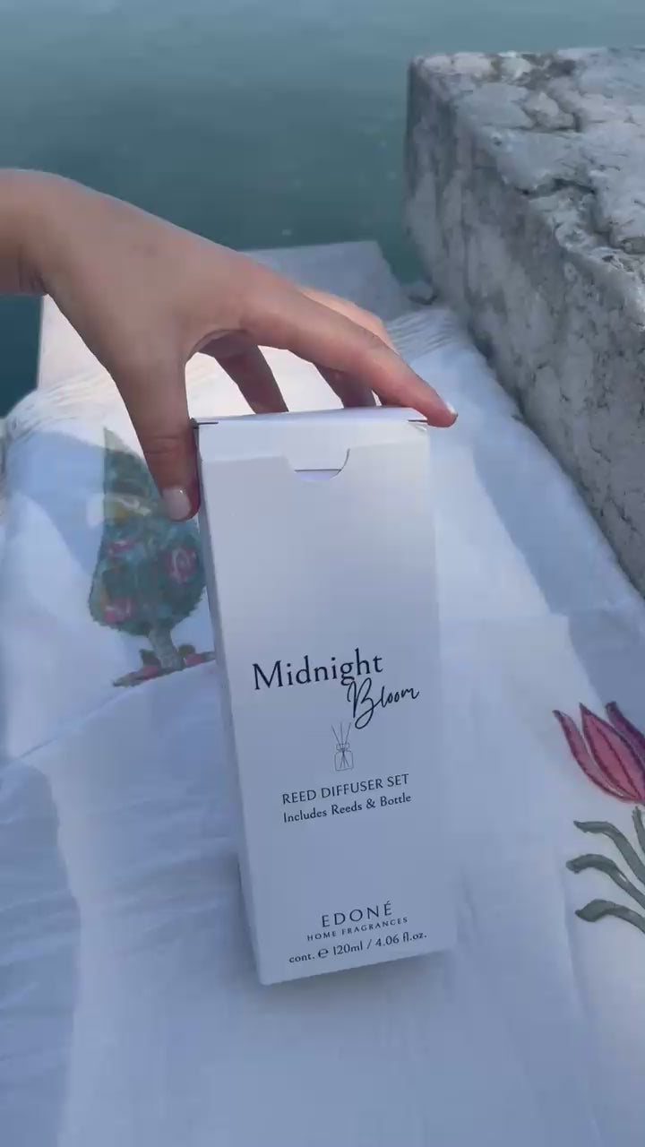 Load video: Midnight Bloom Diffuser - Myrrh &amp; Oud Scented Diffuser